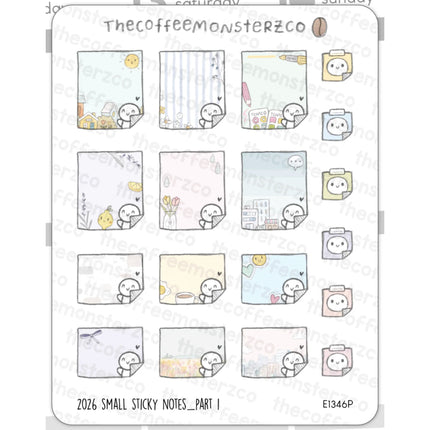 The Coffee Monsterz Co. 2026 Sticker Sheets