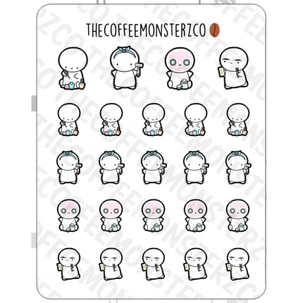 The Coffee Monsterz Co. Emoti Stickers