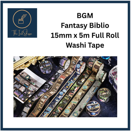 BGM Fantasy Biblio Masking Tape 15mmx5m FULL Roll