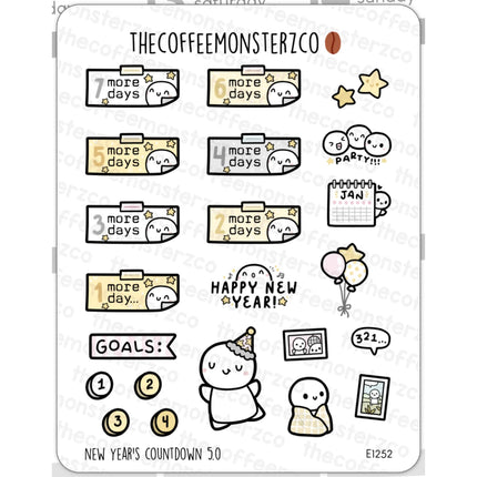 The Coffee Monsterz Co. Sticker Sheet
