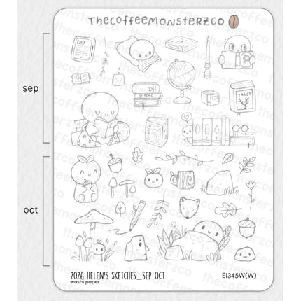 The Coffee Monsterz Co. 2026 Sticker Sheets