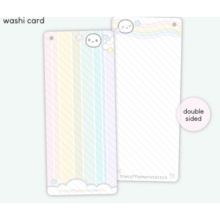 The Coffee Monsterz Pride is Magical Plastic Washi Card