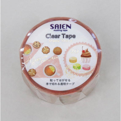 Saien Clear Tape Stamp Story Full Roll - Tea Party