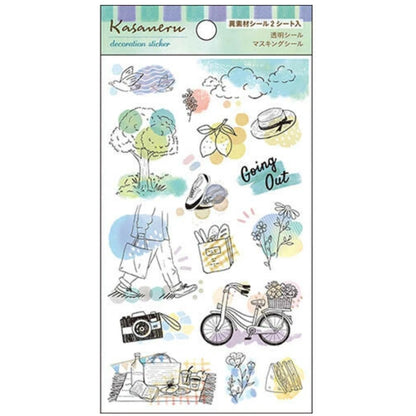 Pine Book Kasaneru Decoration Stickers