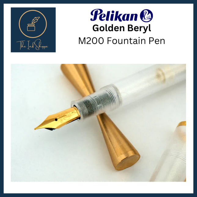 Pelikan M200 Classic Golden Beryl Limited Edition Fountain Pen Extra Fine Nib (EF)