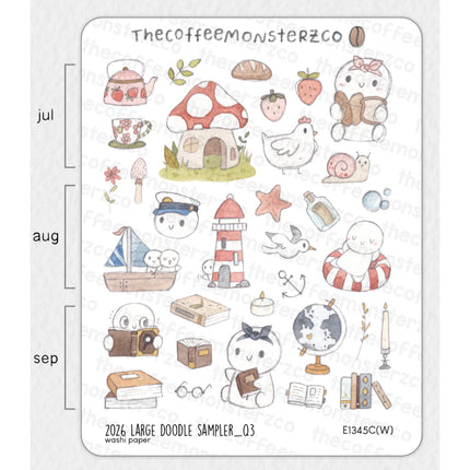 The Coffee Monsterz Co. 2026 Sticker Sheets