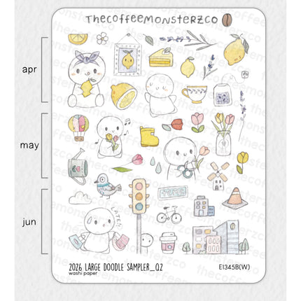 The Coffee Monsterz Co. 2026 Sticker Sheets