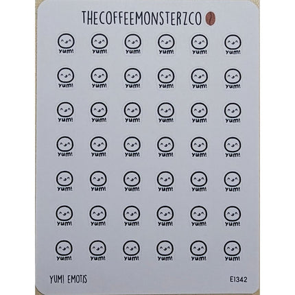 The Coffee Monsterz Co. Emoti Stickers