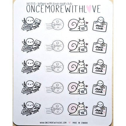 ONCE MORE WITH LOVE Sticker Sheet