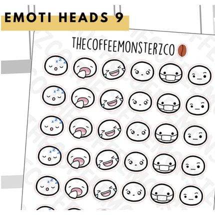 The Coffee Monsterz Co. Emoti Stickers