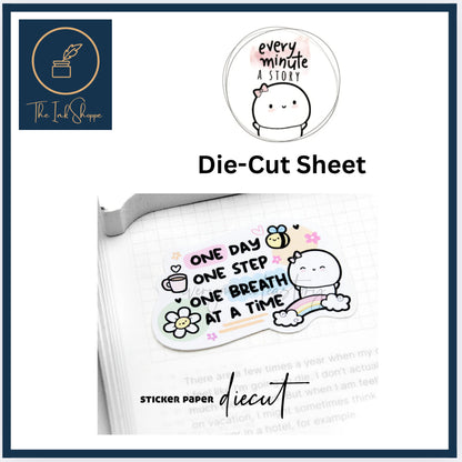 Every Minute A Story Die-Cut Sticker