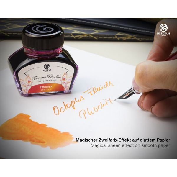 Octopus Fluids Sheen Fountain Pen Ink Bottle (30mL)