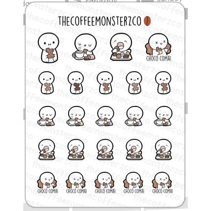 The Coffee Monsterz Co. Emoti Stickers
