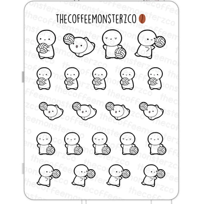 The Coffee Monsterz Co. Emoti Stickers