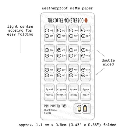The Coffee Monsterz Co. Mini Monthly Tabs