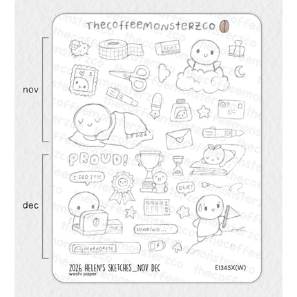 The Coffee Monsterz Co. 2026 Sticker Sheets