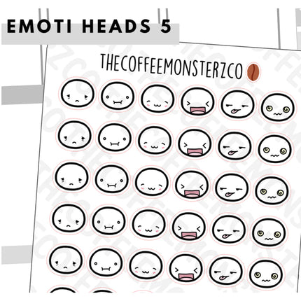 The Coffee Monsterz Co. Emoti Stickers