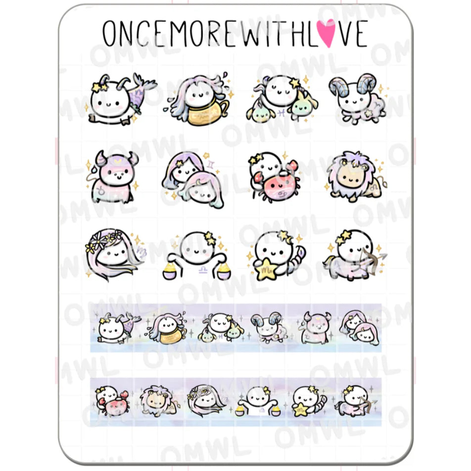 ONCE MORE WITH LOVE Sticker Sheet