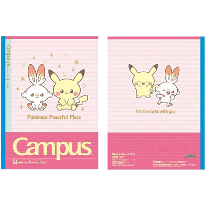 Campus Pokemon Poké Peace Series B-Ruled Notebook