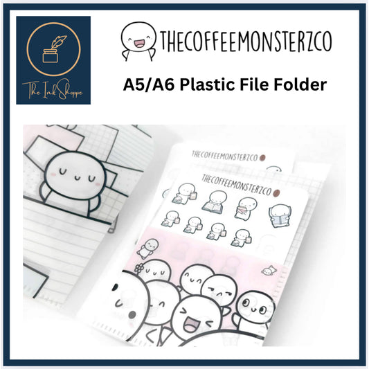 The Coffee Monsterz Co. A5/A6 Plastic File Folder