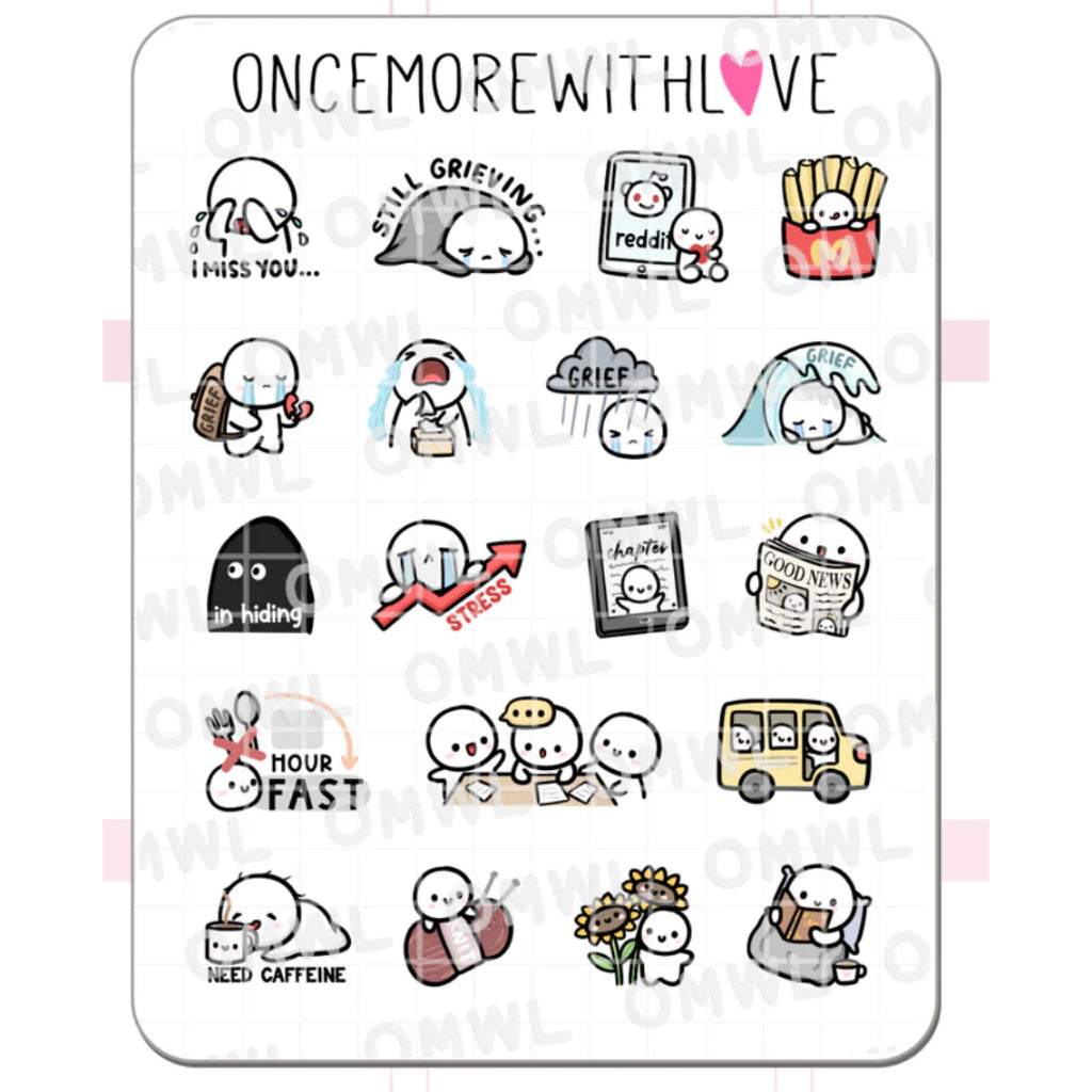ONCE MORE WITH LOVE Sticker Sheet