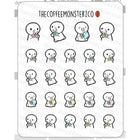 The Coffee Monsterz Co. Emoti Stickers