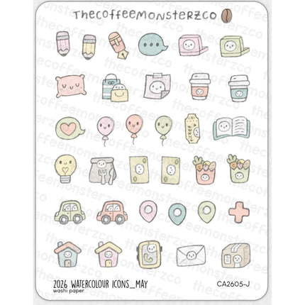 The Coffee Monsterz Co. 2026 Sticker Sheets