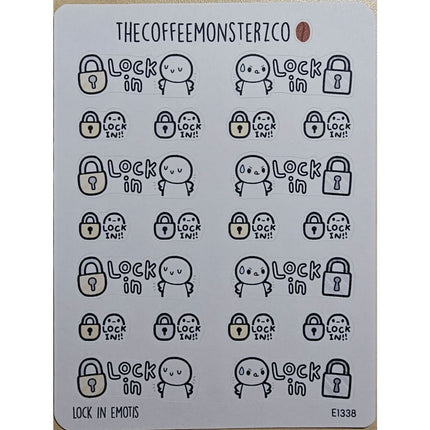 The Coffee Monsterz Co. Emoti Stickers