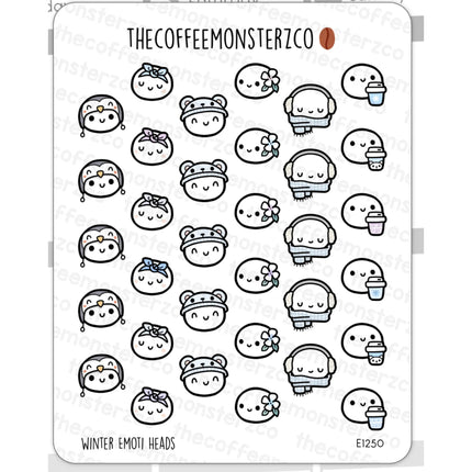 The Coffee Monsterz Co. Emoti Stickers