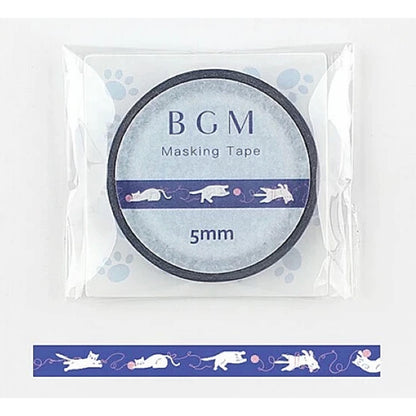 BGM 5mm x 5m Washi Tape with Foil Stamping