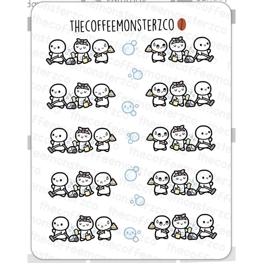 The Coffee Monsterz Co. Emoti Stickers