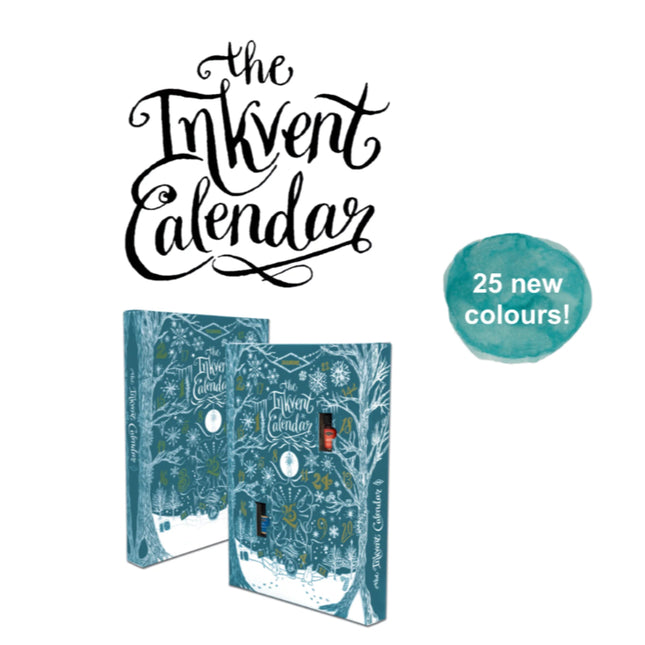 Diamine Inkvent 2025 Teal Edition Fountain Pen Ink Advent Calendar