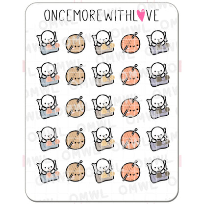 ONCE MORE WITH LOVE Sticker Sheet
