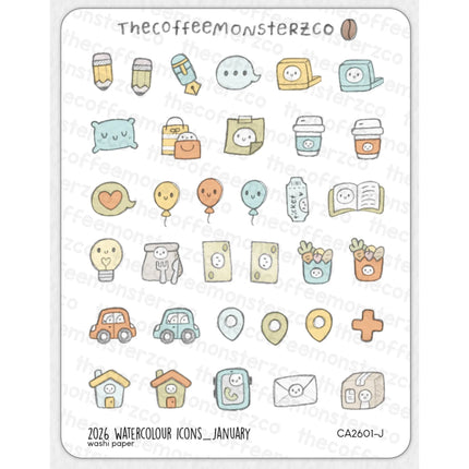 The Coffee Monsterz Co. 2026 Sticker Sheets