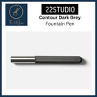 22Studio Contour Dark Grey Concrete Fountain Pen Medium Nib (M)