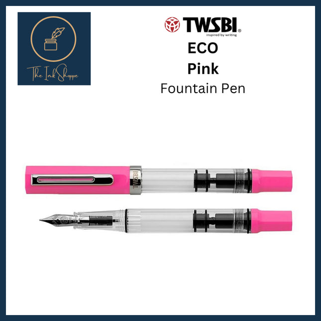TWSBI Eco Pink Limited Edition Fountain Pen Fine Nib (F)