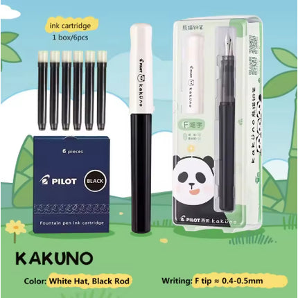 Pilot Kakuno Panda Limited Edition Fountain Pen Fine Nib (F)