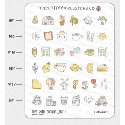 The Coffee Monsterz Co. 2026 Sticker Sheets