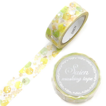 Saien Masking Tape 15mm x 7m FULL ROLL with Foil