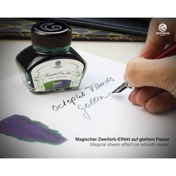 Octopus Fluids Sheen Fountain Pen Ink Bottle (30mL)