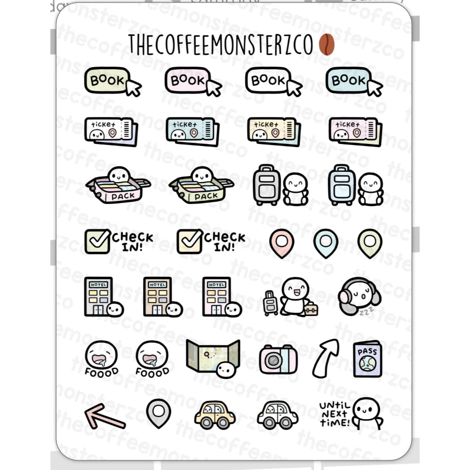The Coffee Monsterz Co. Sticker Sheet