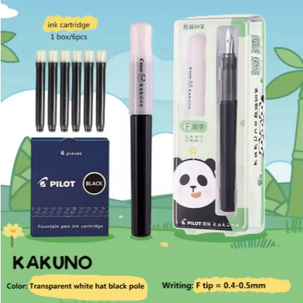 Pilot Kakuno Panda Limited Edition Fountain Pen Fine Nib (F)