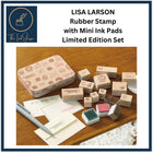 Liza Larson Rubber Stamp with Ink Pads Limited Edition Set