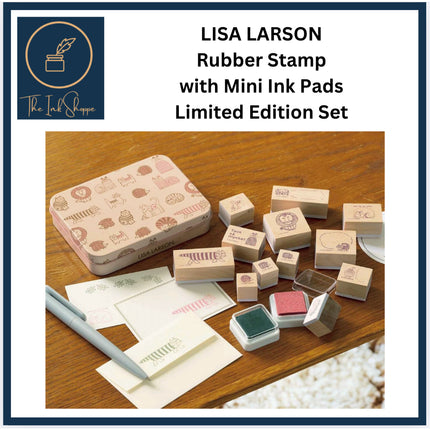 Liza Larson Rubber Stamp with Ink Pads Limited Edition Set