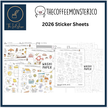 The Coffee Monsterz Co. 2026 Sticker Sheets