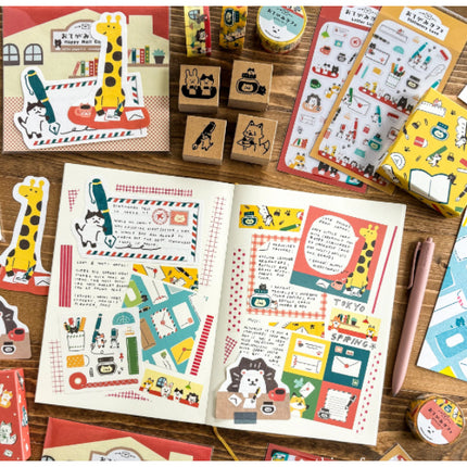 Furukawa x CTFJ Happy Mail Cafe Die-Cut Letter Set