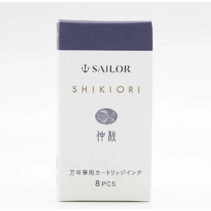 Sailor Shikiori Fountain Pen Ink Cartridge (8 cartridges/1 box)