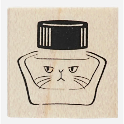Ancora Ink Bottle Rubber Stamp