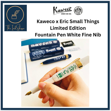 Kaweco x Eric Small Things Fountain Pen Limited Edition White Fine Nib