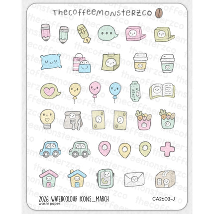 The Coffee Monsterz Co. 2026 Sticker Sheets